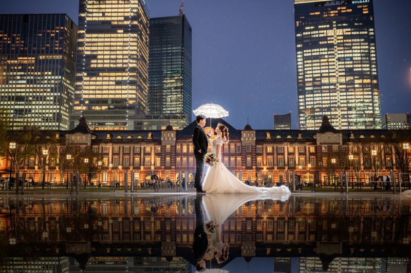 11月末までの限定!アルバム or リフレクション付【洋装・夜の東京駅2ロケ(スタジオ撮影付)】247810円→89800円