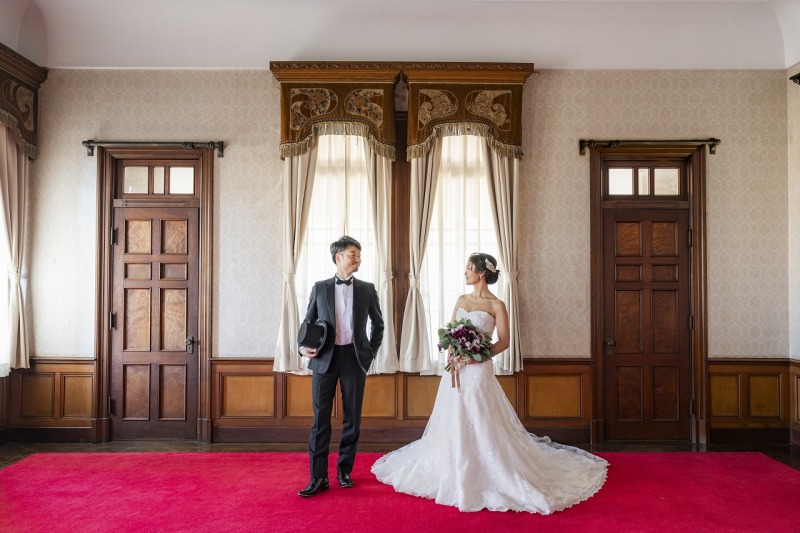 旧石川組西洋館で叶うフォトウエディングプラン♪【重要文化財の館内で撮影できる洋館プラン!】