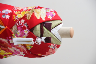 BRW（掛下：緑）半衿（百合）紫スタイル