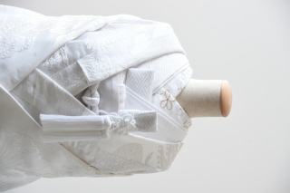 白無垢（掛下：白）半衿（梅）