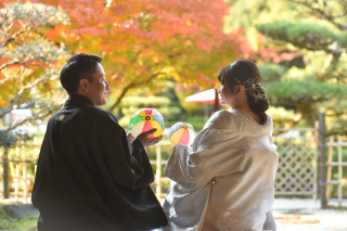 秋の紅葉とドラゴンズ