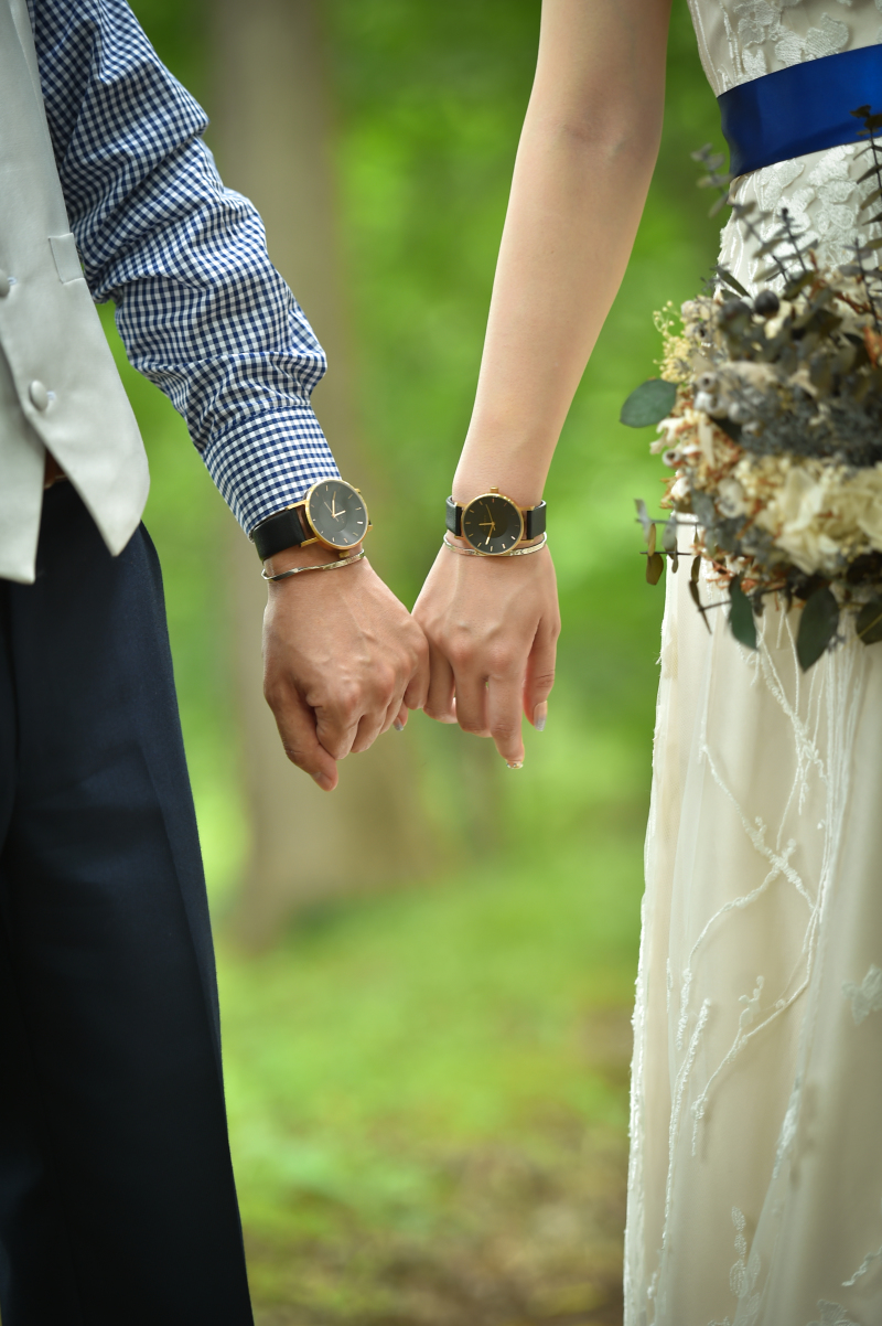 お揃いの腕時計のイメージ・・・