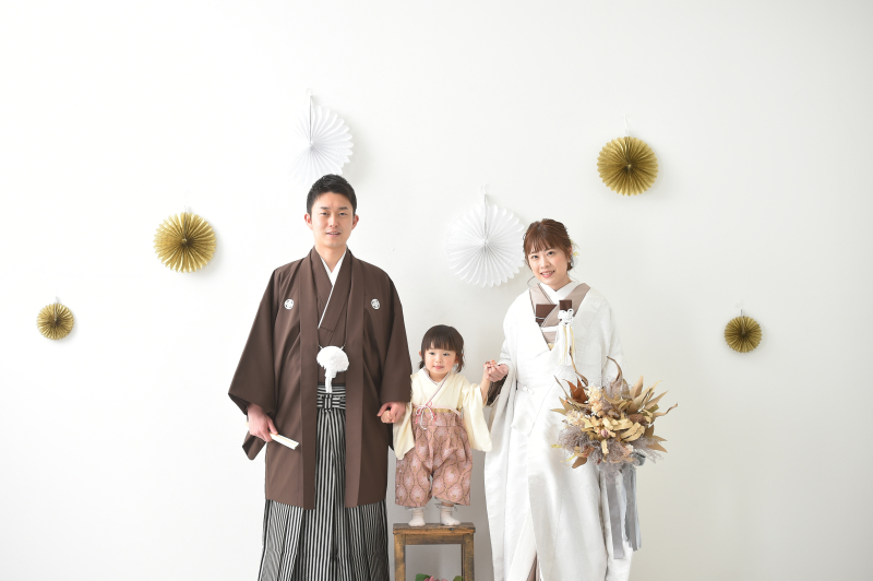 和装1点【スタジオ→ロケ】〜 family Photo〜