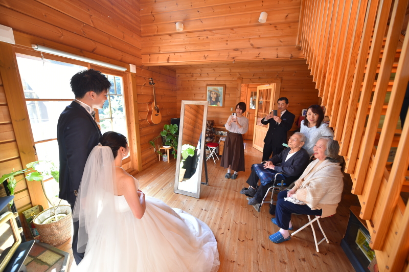 家族に見守られて・・・