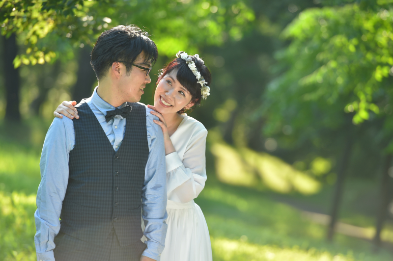 新婦さんからの後ろぎゅー♪