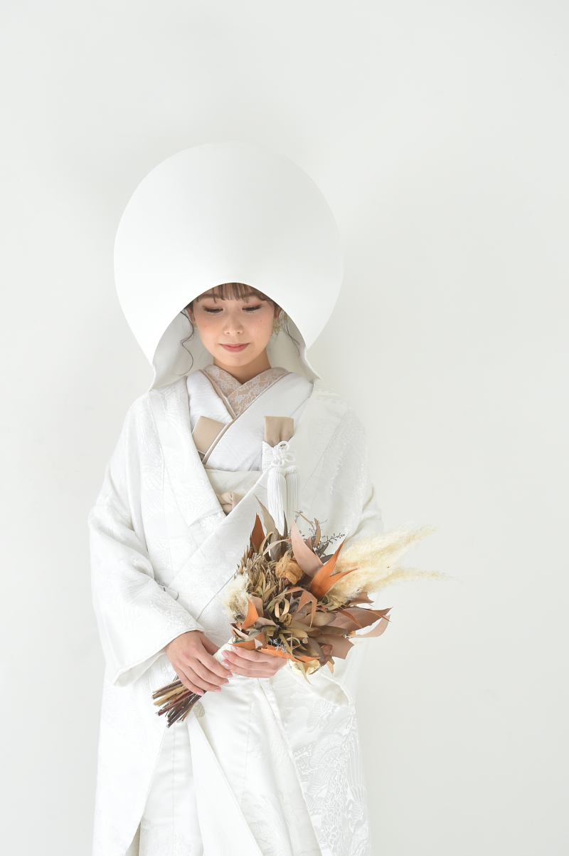 綿帽子も似合います