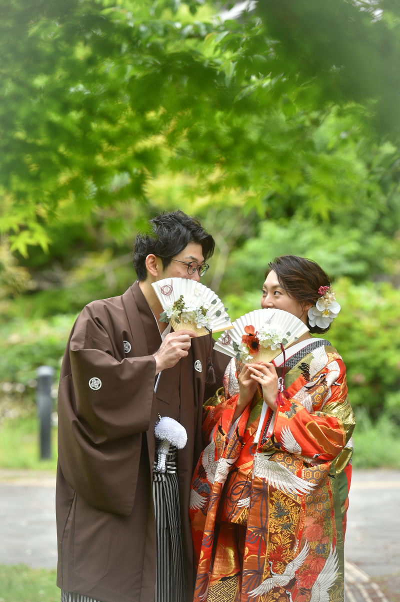 お二人の扇子は