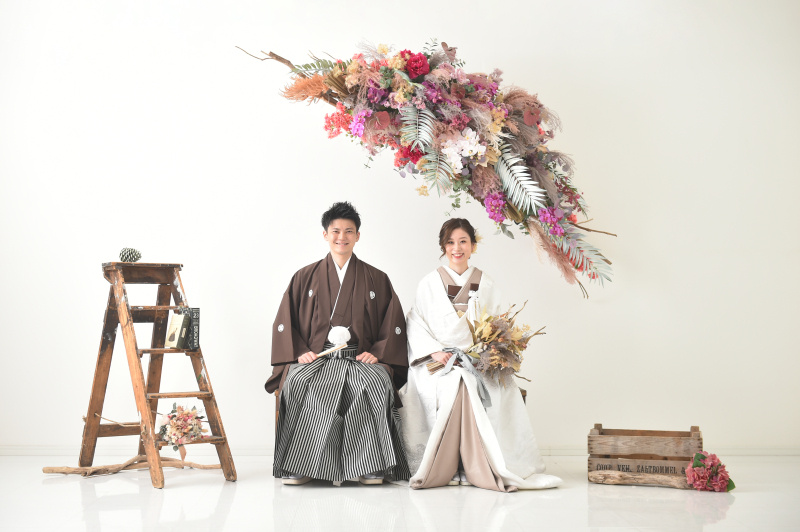 リンクコーデで和装撮影