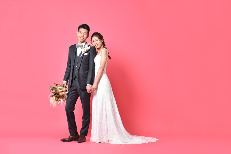 ピンクのバック紙