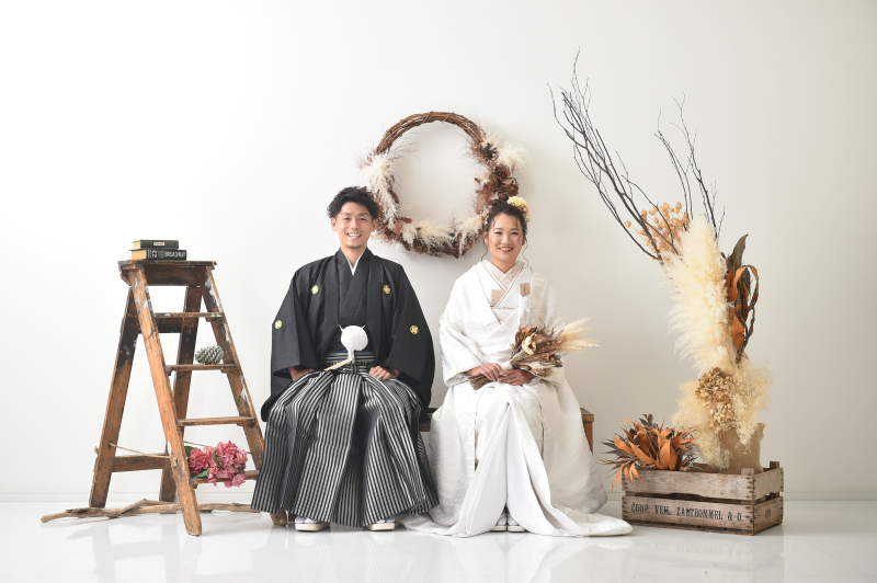 白無垢のベージュスタイル