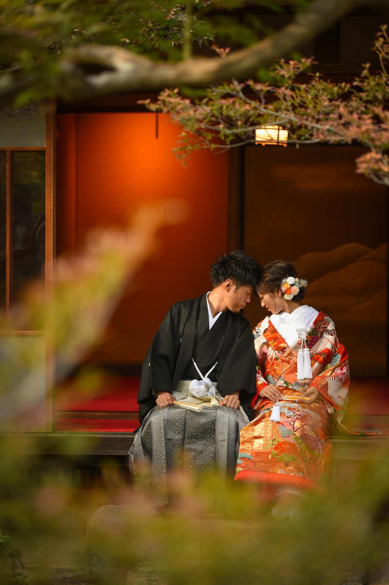 縁側のお二人・・・