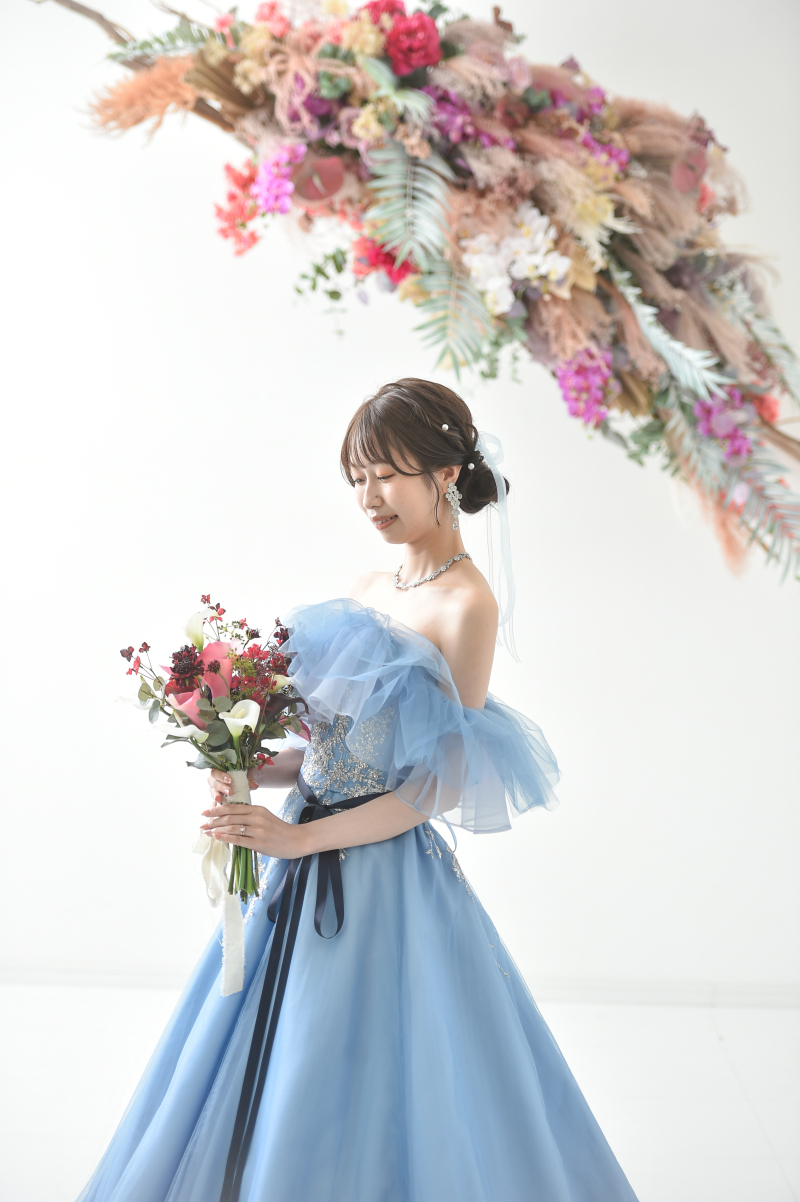 ブルードレスお似合いソロショット
