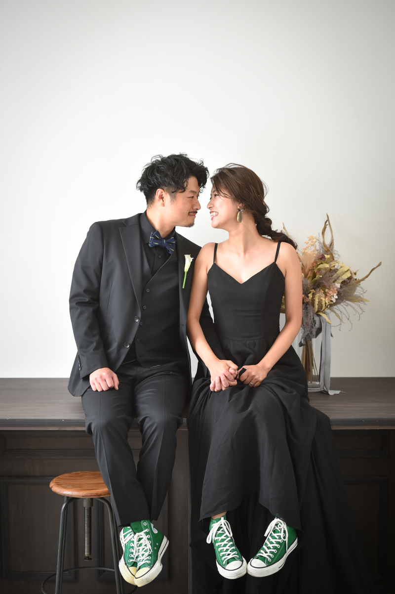 お揃いの靴 〜緑〜