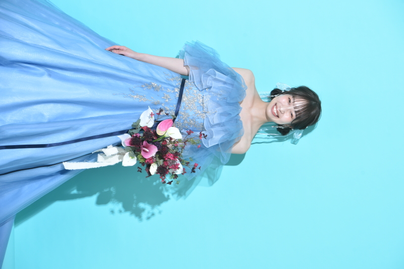 背景もブルーでも映える