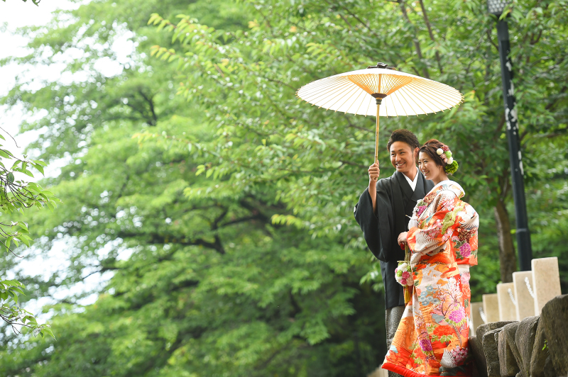 桜の木の新緑と・・・