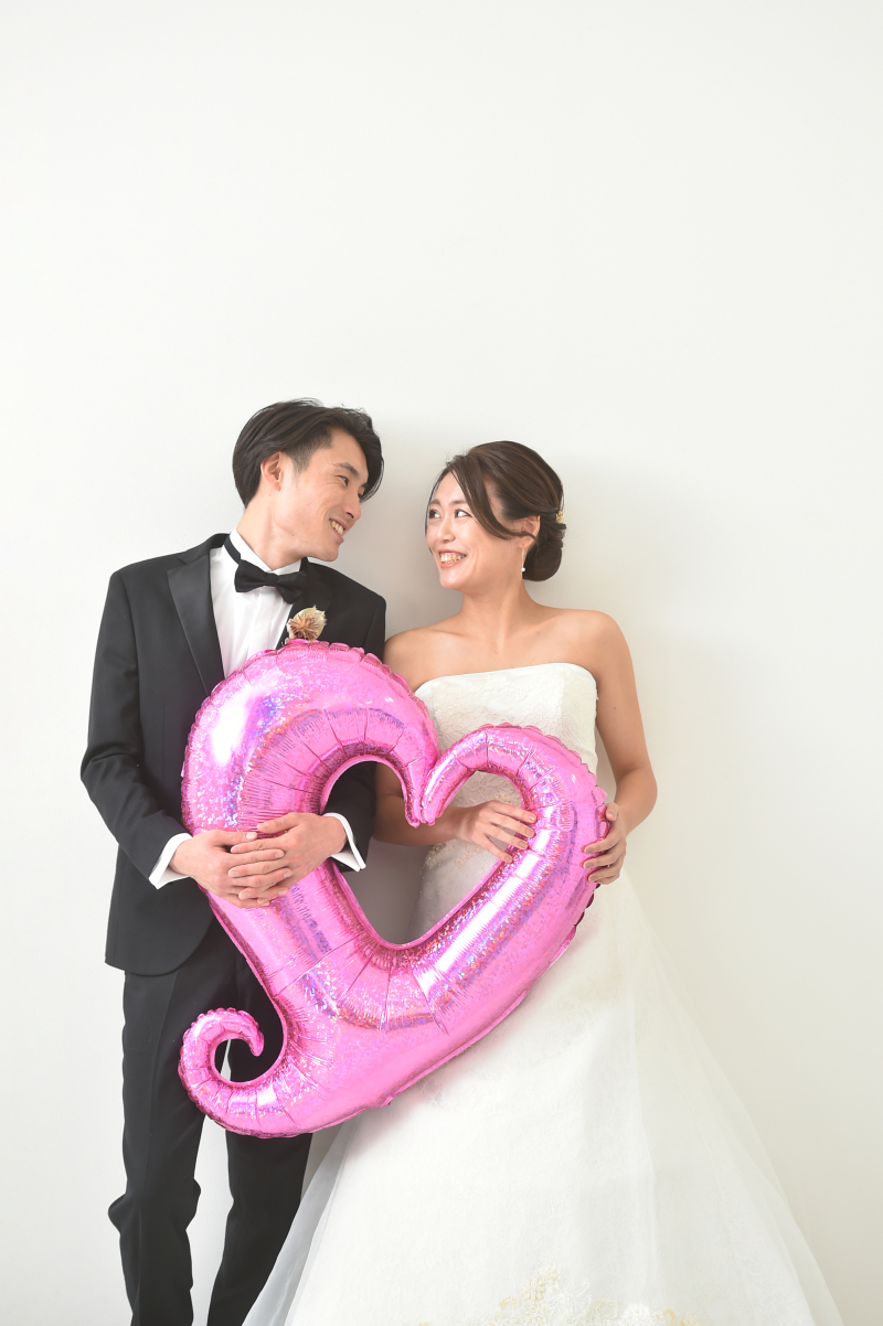 大きなハート風船