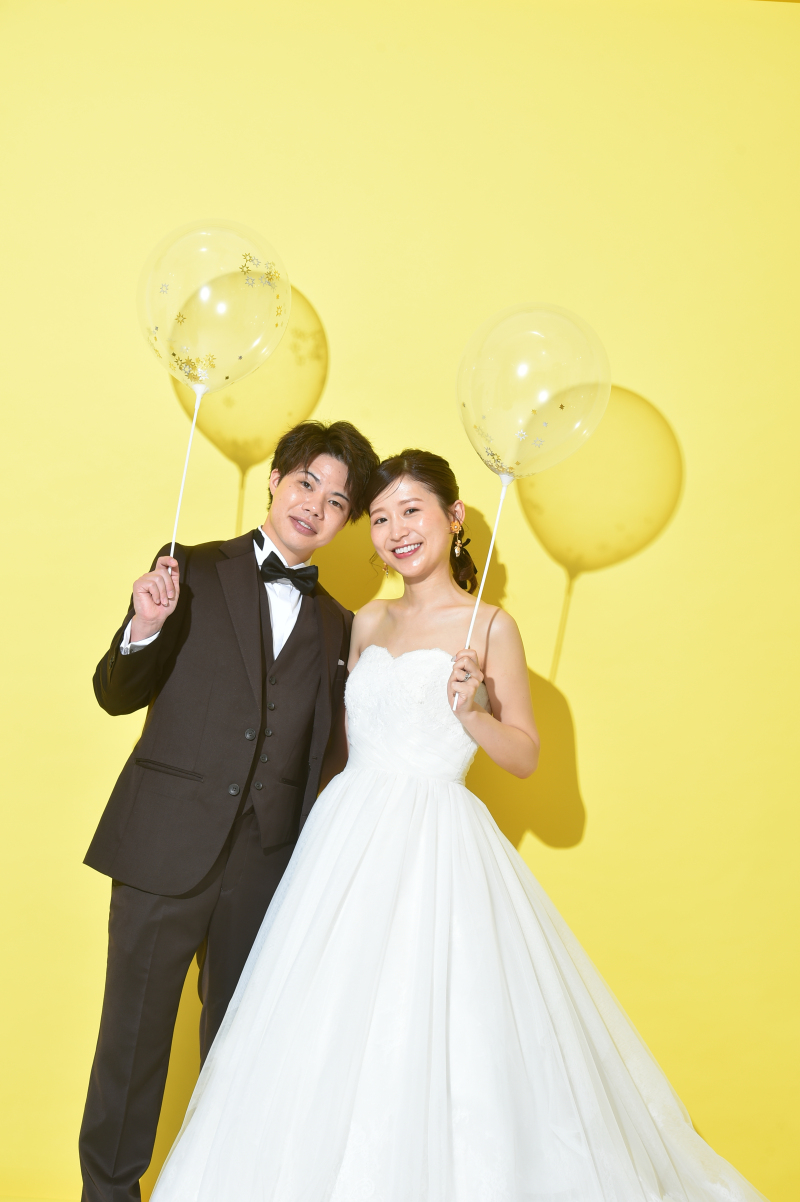 ポップに風船。