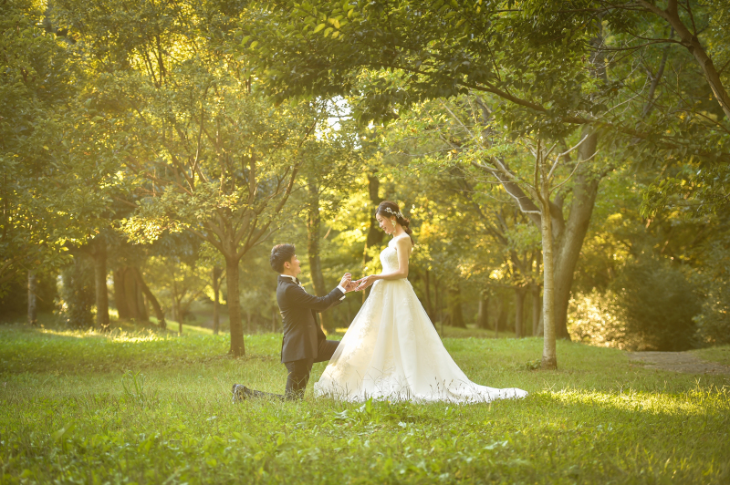 プロポーズ撮影。