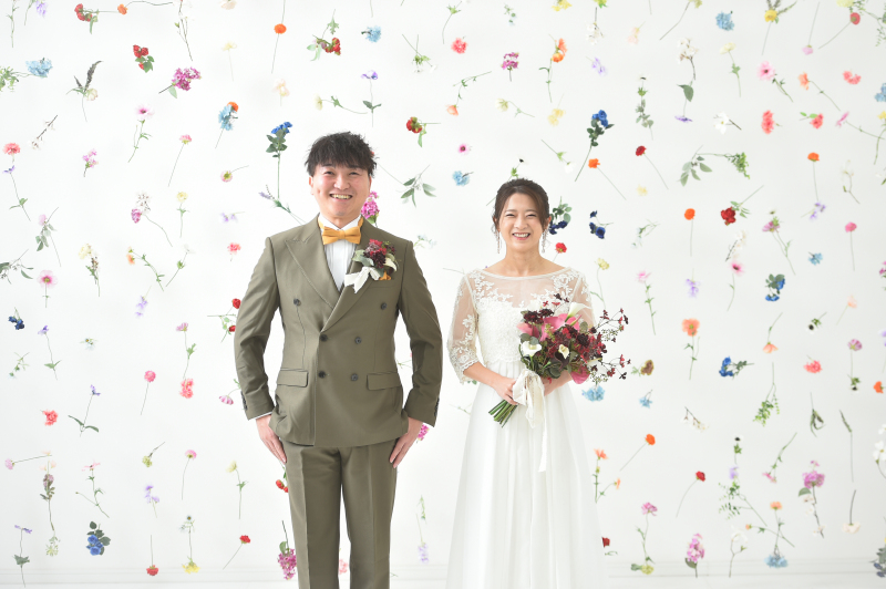 ドレスで撮影スタートです！！