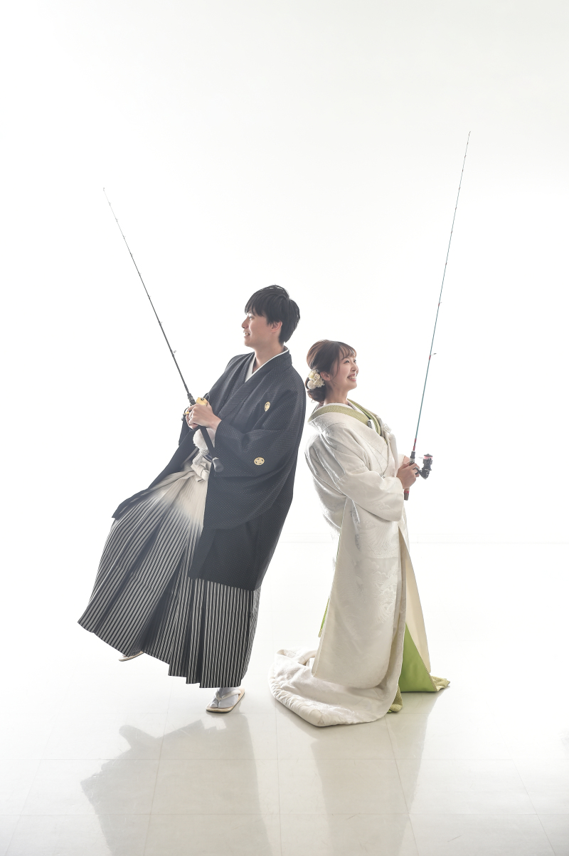 釣り好きな新郎様