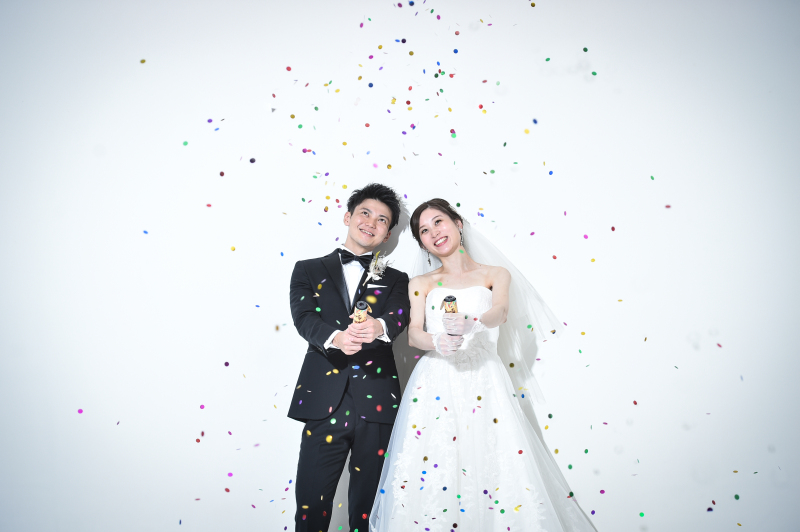 コンフェティ撮影