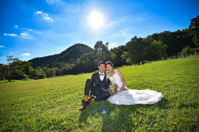 青空と白いドレス・・・