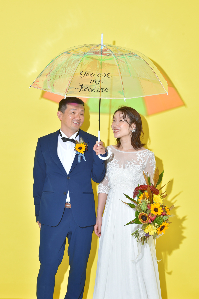 ひまわりなので黄色・・・