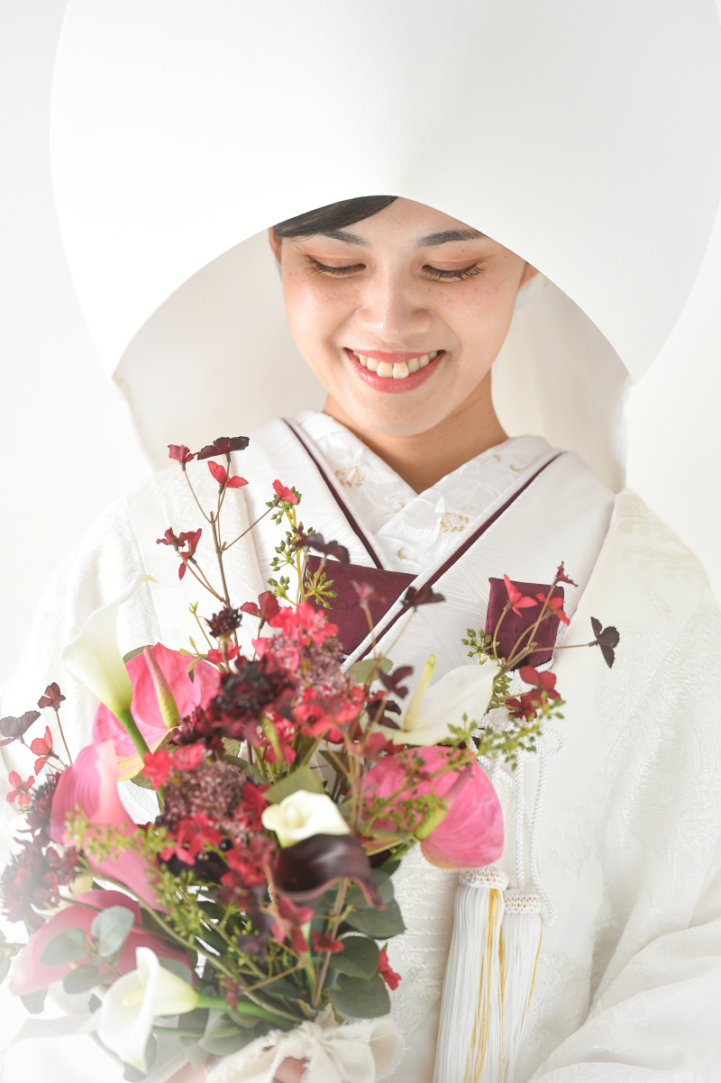 綿帽子でもパシャリ