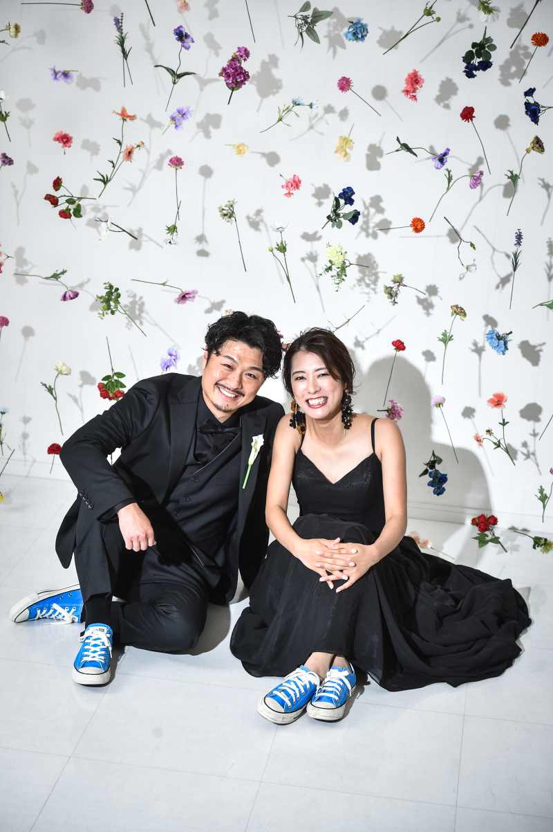 お揃いの靴 〜青〜