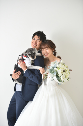 【和装１点・洋装１点】スタジオ　〜with a dog〜