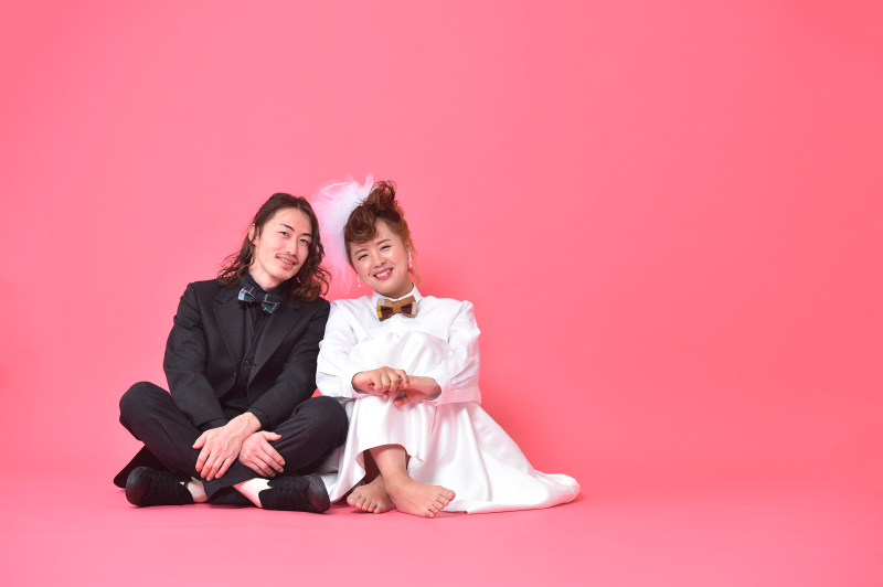 ピンクのバック紙・・・