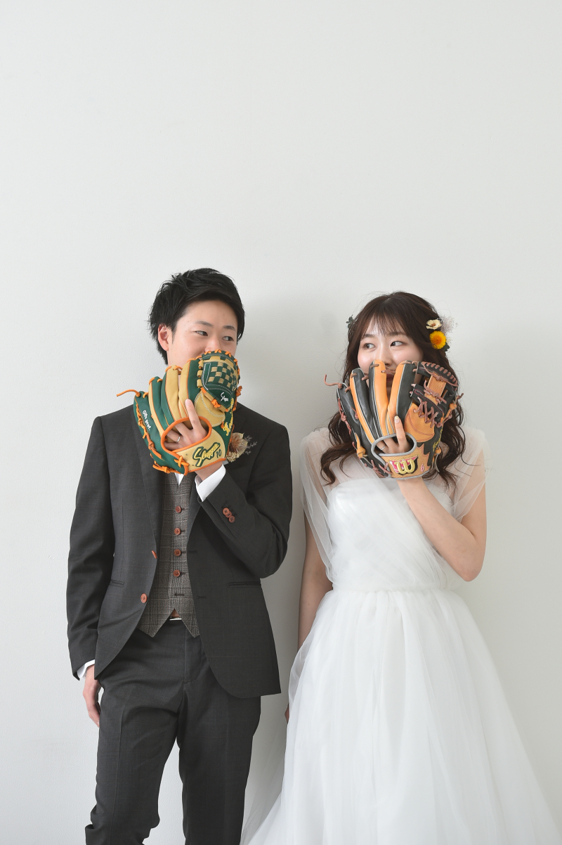 野球好きな新郎様