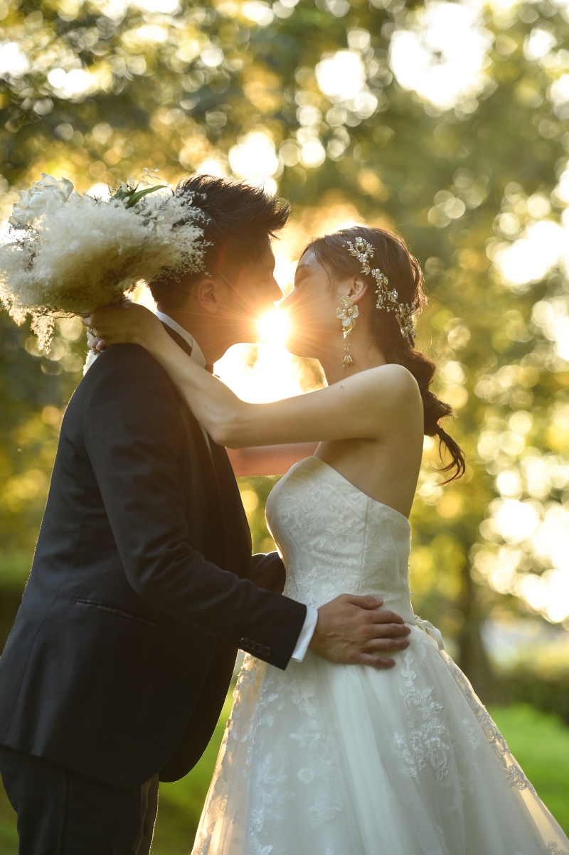 夕日に照らされて・・・