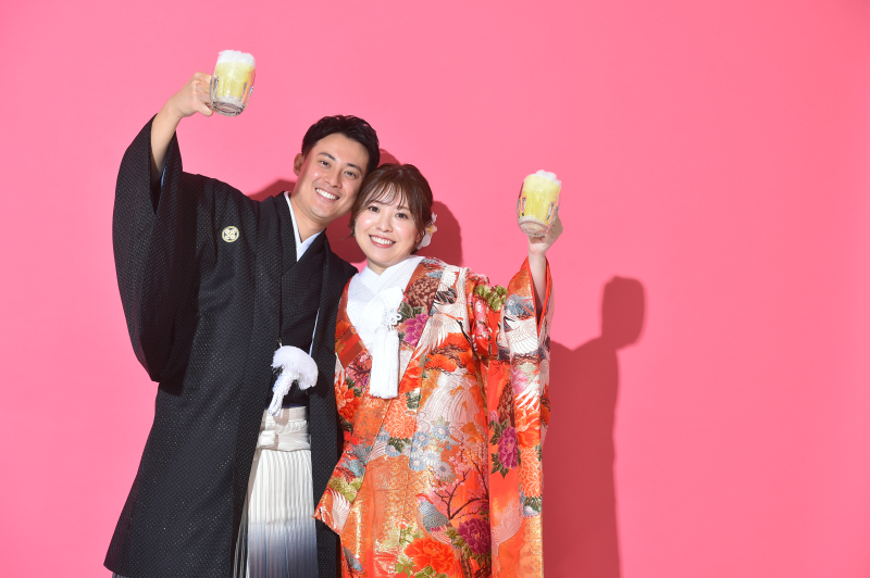 ビールで乾杯!!