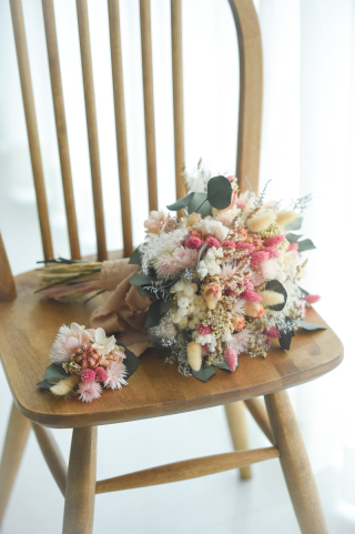 スワッグ(PINK)&ブートニア