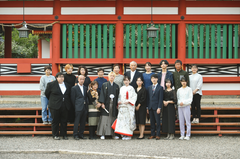 【和装・家族写真多め希望!】結婚は2人だけのことじゃない!大切な家族も一緒にブライダルフォトを楽しみましょう♪