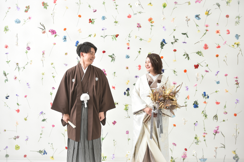【お洒落な貸切スタジオでNINA風MODERN・STYLE撮影】和装1点のアルバムプランです♪80カット以上撮影!!