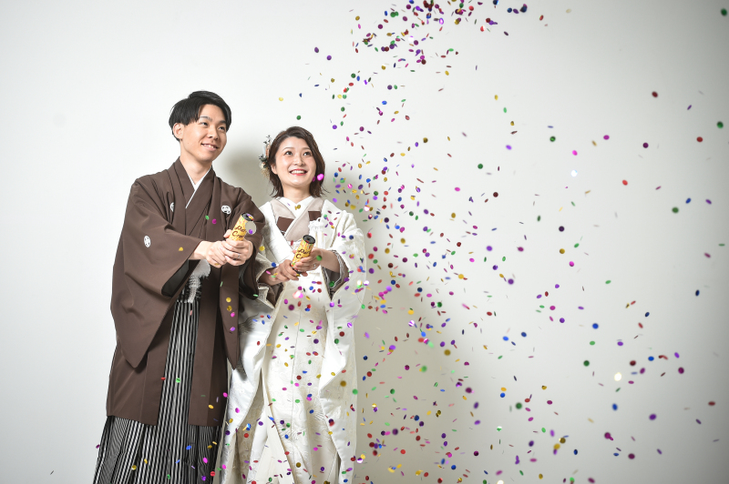 【 ご自宅着付けプラン 】和装1点・プチ自宅撮影+スタジオ撮影プラン