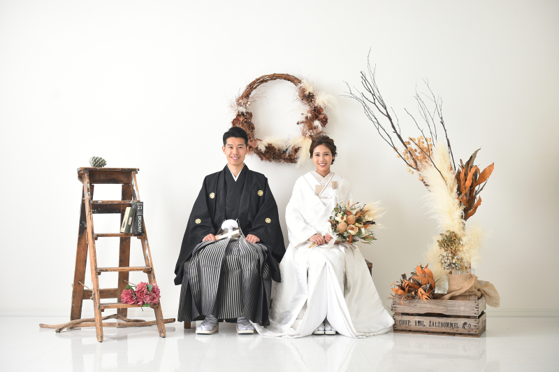 【 ご自宅着付けプラン 】和装１点・プチ自宅撮影＋スタジオ撮影プラン、洋装１点・スタジオ撮影(アルバムプラン）