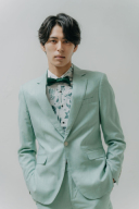 カラーシャツ-花柄