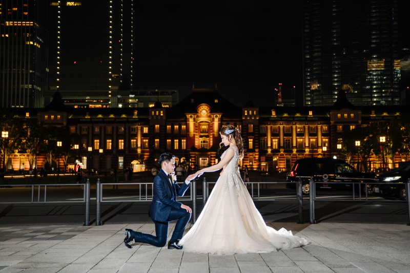 幻想的なプロポーズシーン