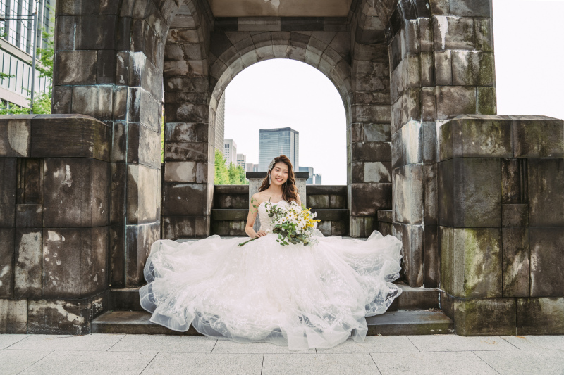 ご新婦さまソロ撮影からスタート