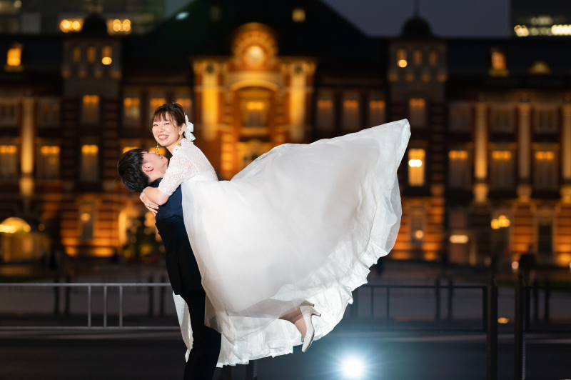 軽々と縦抱っこ！