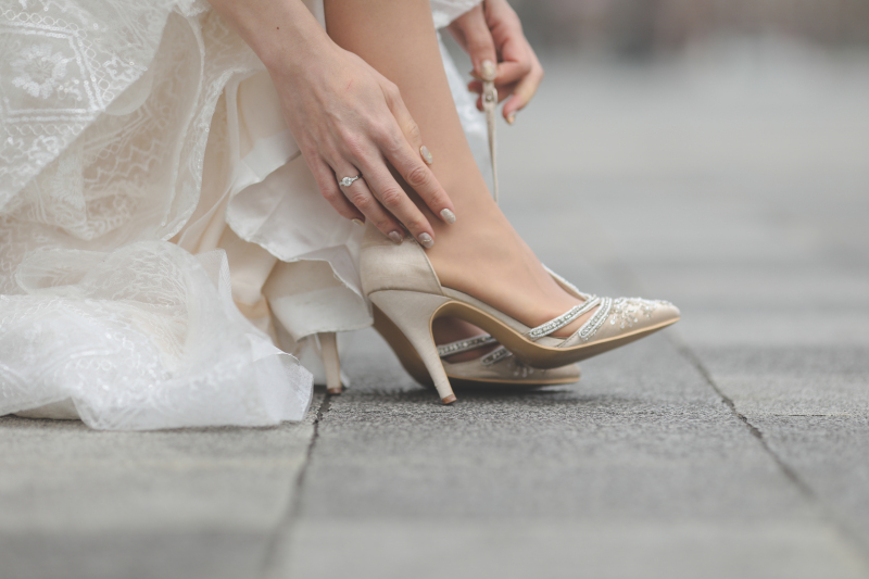 お気に入りの靴を履いて