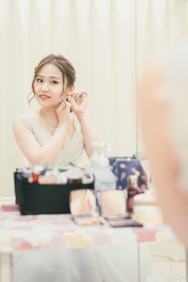 まずはお支度シーンから