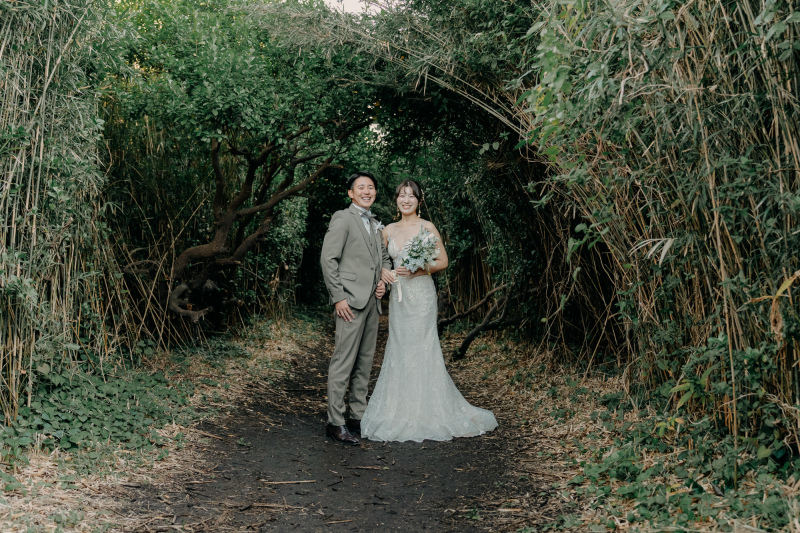 緑のトンネルで叶う一枚