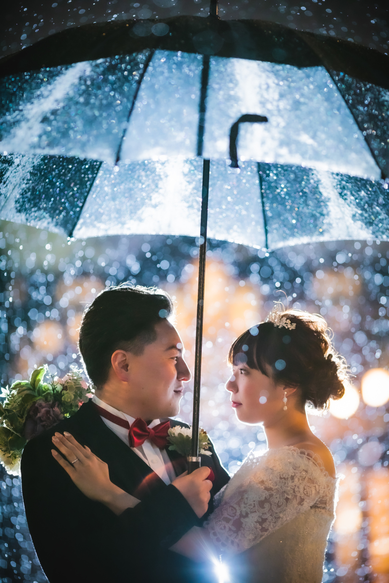 雨も素敵な演出に