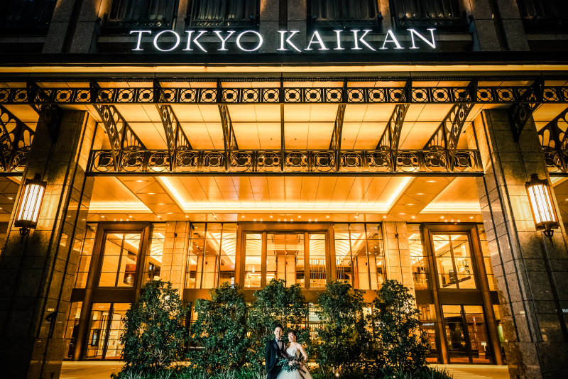 東京會舘の外観で~東京駅ロケーションウェディング~