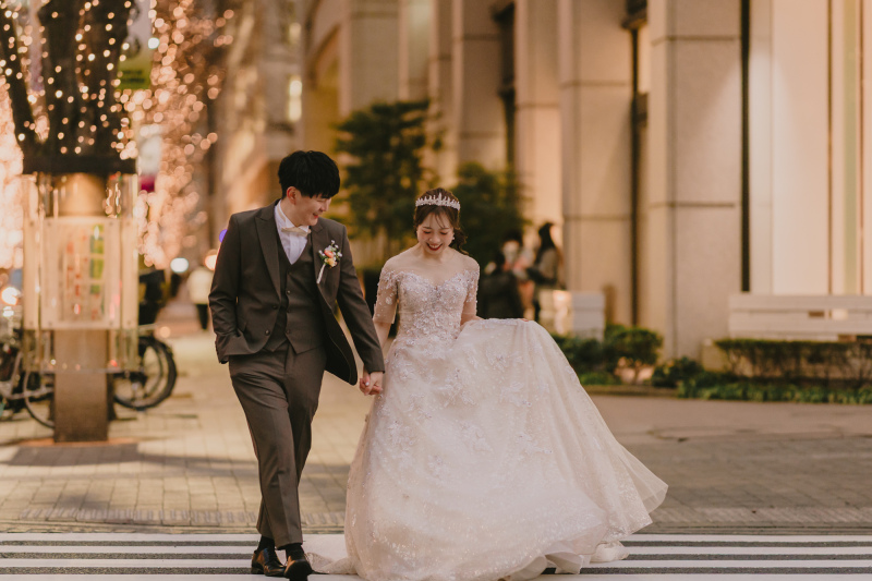 夕景の優しい光に包まれて