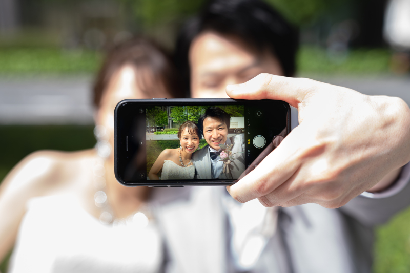 ケータイ越しに撮影